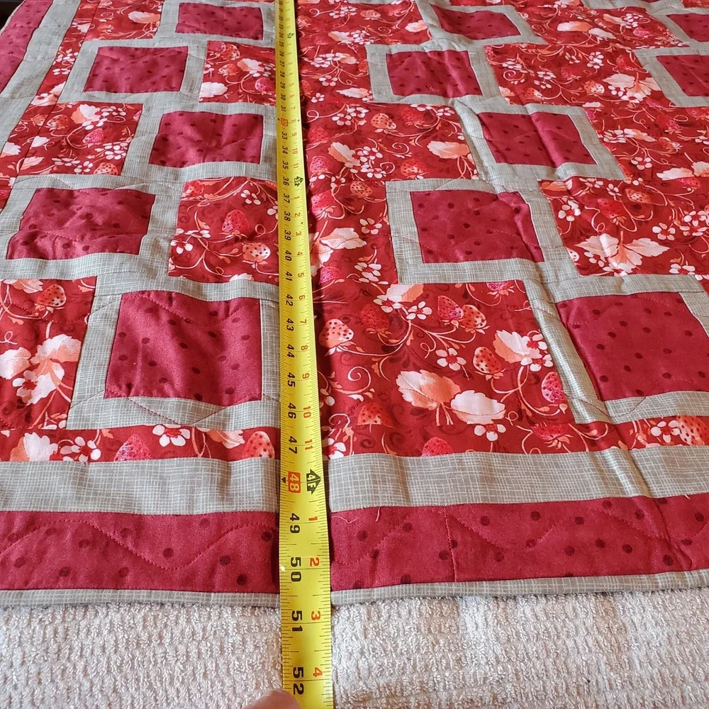 Handmade quilted throw